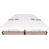 Ensemble relaxation matelas + sommiers électriques 2x90x200 - Mousse