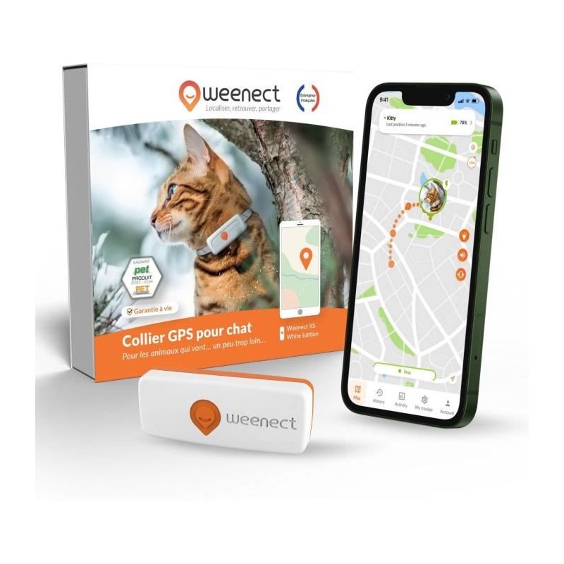 Traceur GPS pour Chat - Weenect XS (White Edition 2023) Traceur GPS pour Chat - Weenect XS (White Edition 2023)