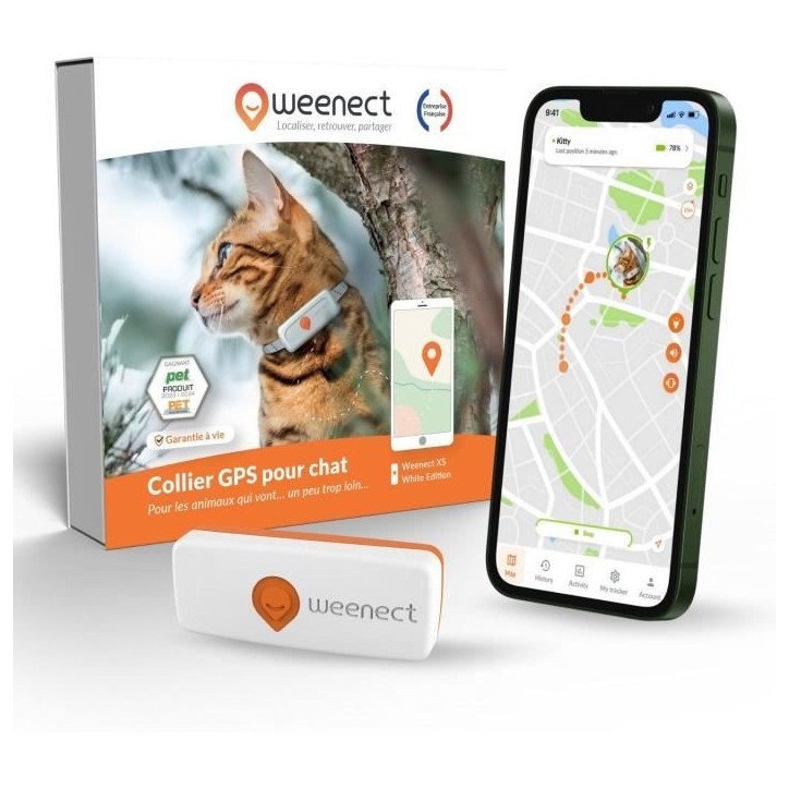 Traceur GPS pour Chat - Weenect XS (White Edition 2023) Traceur GPS pour Chat - Weenect XS (White Edition 2023)