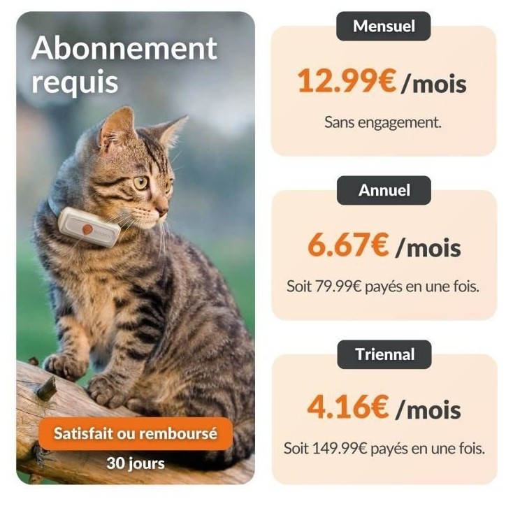 Traceur GPS pour Chat - Weenect XS (White Edition 2023) Traceur GPS pour Chat - Weenect XS (White Edition 2023)