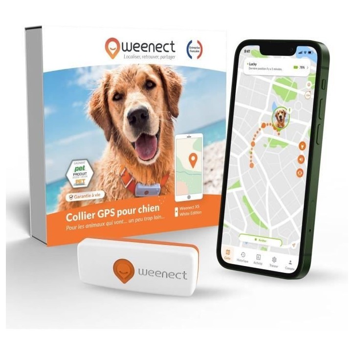 Traceur GPS pour Chien - Weenect XS (White Edition 2023) Traceur GPS pour Chien - Weenect XS (White Edition 2023)