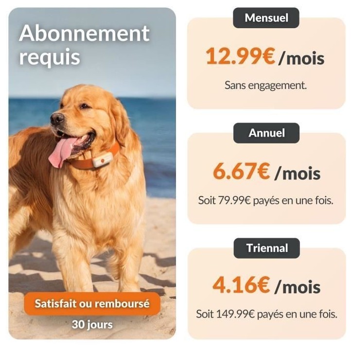 Traceur GPS pour Chien - Weenect XS (White Edition 2023) Traceur GPS pour Chien - Weenect XS (White Edition 2023)