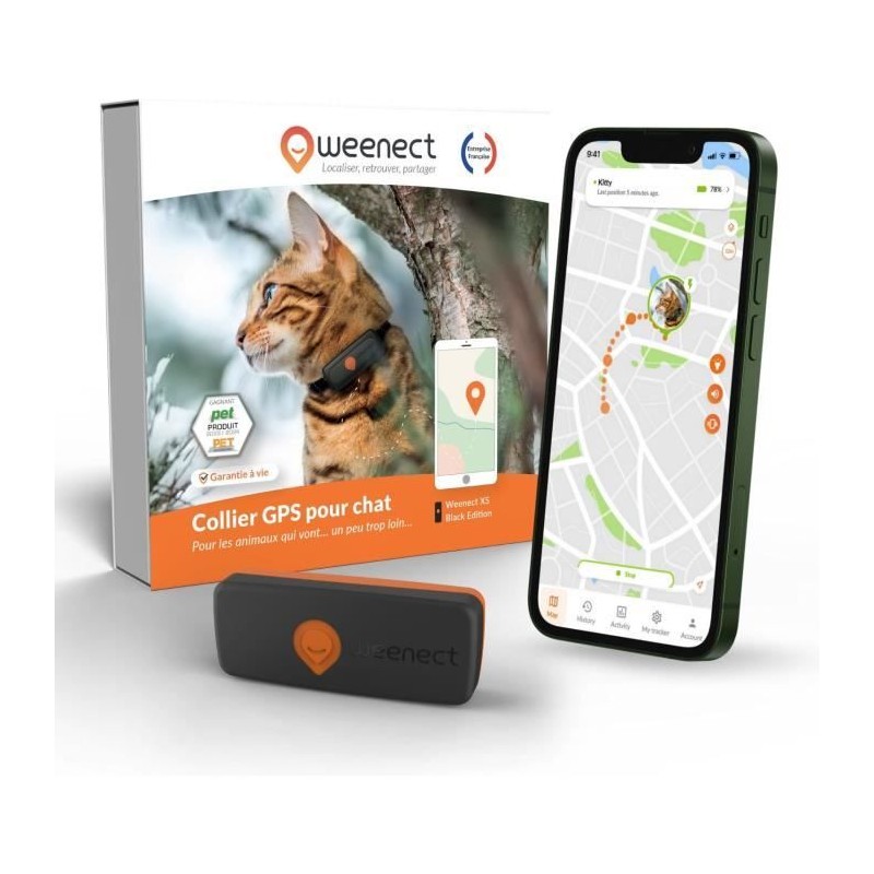 Traceur GPS pour Chat - Weenect XS (Black Edition 2023) Traceur GPS pour Chat - Weenect XS (Black Edition 2023)