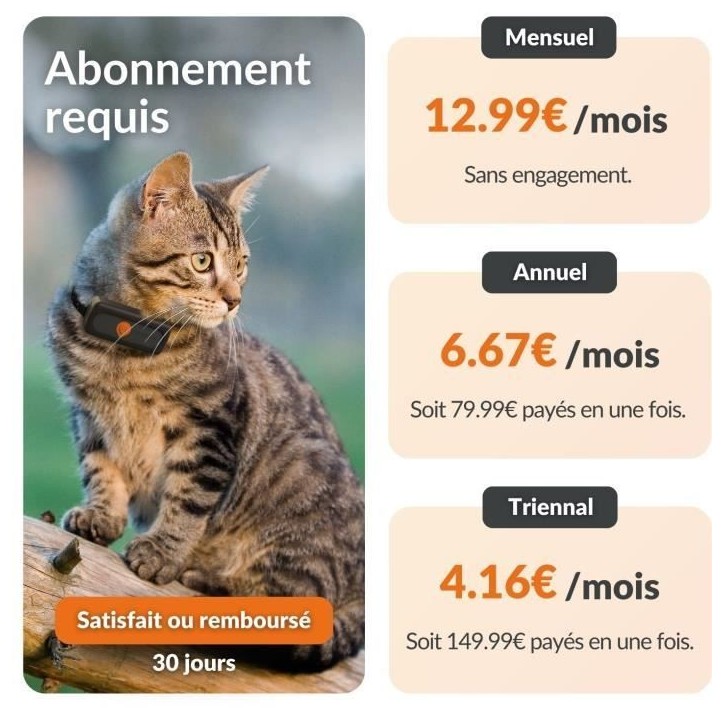 Traceur GPS pour Chat - Weenect XS (Black Edition 2023) Traceur GPS pour Chat - Weenect XS (Black Edition 2023)