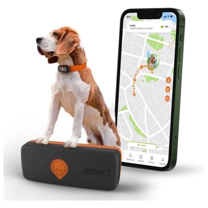 Traceur GPS pour Chien - Weenect XS (Black Edition 2023)