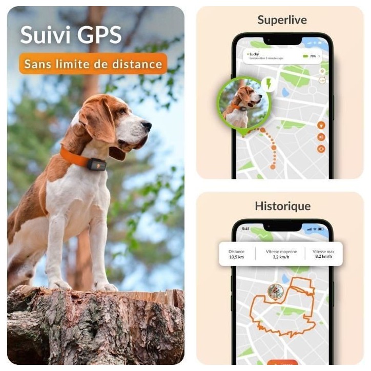 Traceur GPS pour Chien - Weenect XS (Black Edition 2023)