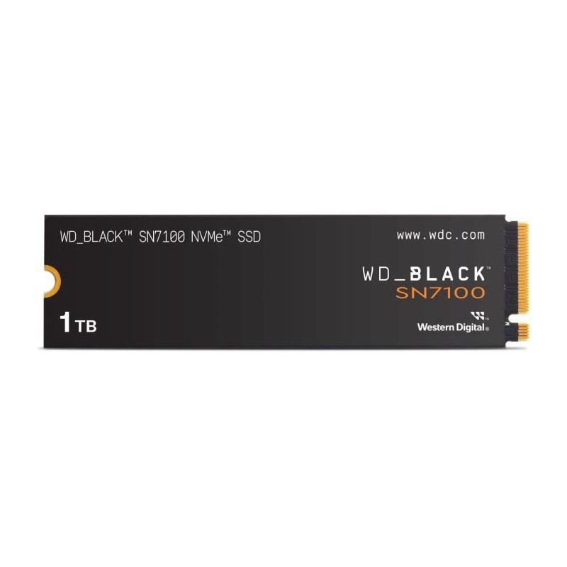 WESTERN DIGITAL - WDS100T4X0E - SSD Interne - Black - SN7100 - NVMe - WESTERN DIGITAL - WDS100T4X0E - SSD Interne - Black - SN7100 - NVMe -