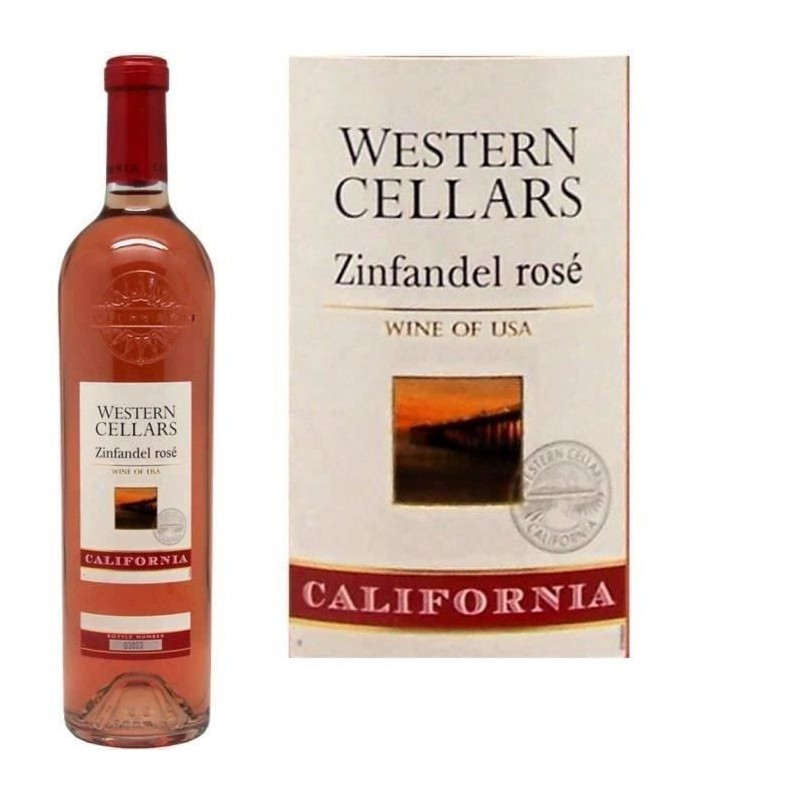 Western Cellars Zinfandel California - Vin Rosé des Etats-Unis 2024 Western Cellars Zinfandel California - Vin Rosé des Etats-Unis 2024