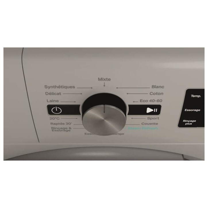 Lave-linge hublot WHIRLPOOL FFBP10489SBSVFR - 10 kg - Induction - L60cm - 1400 trs/min - Silver Lave-linge hublot WHIRLPOOL FFBP10489SBSVFR - 10 kg - Induction - L60cm - 1400 trs/min - Silver