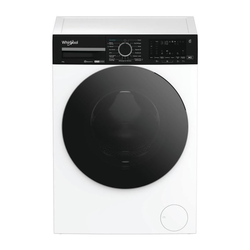 Lave-linge hublot WHIRLPOOL WPM87WADSFR - 8 kg - Induction - 1400 trs/ Lave-linge hublot WHIRLPOOL WPM87WADSFR - 8 kg - Induction - 1400 trs/