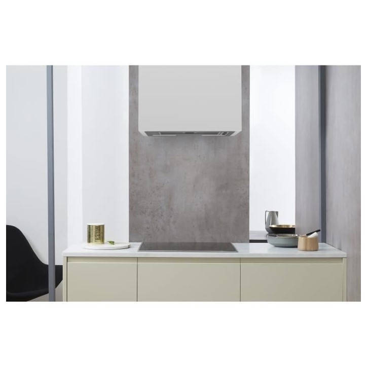 Hotte intégrable extracteur - WHIRLPOOL - WCT64FLSX - 59,5 x 56,4 x 13,2 cm - Inox