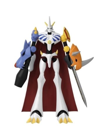 Figurine Digimon Omegamon 17 cm - Anime Heroes - BANDAI - 16 points d'articulation - Accessoires inclus