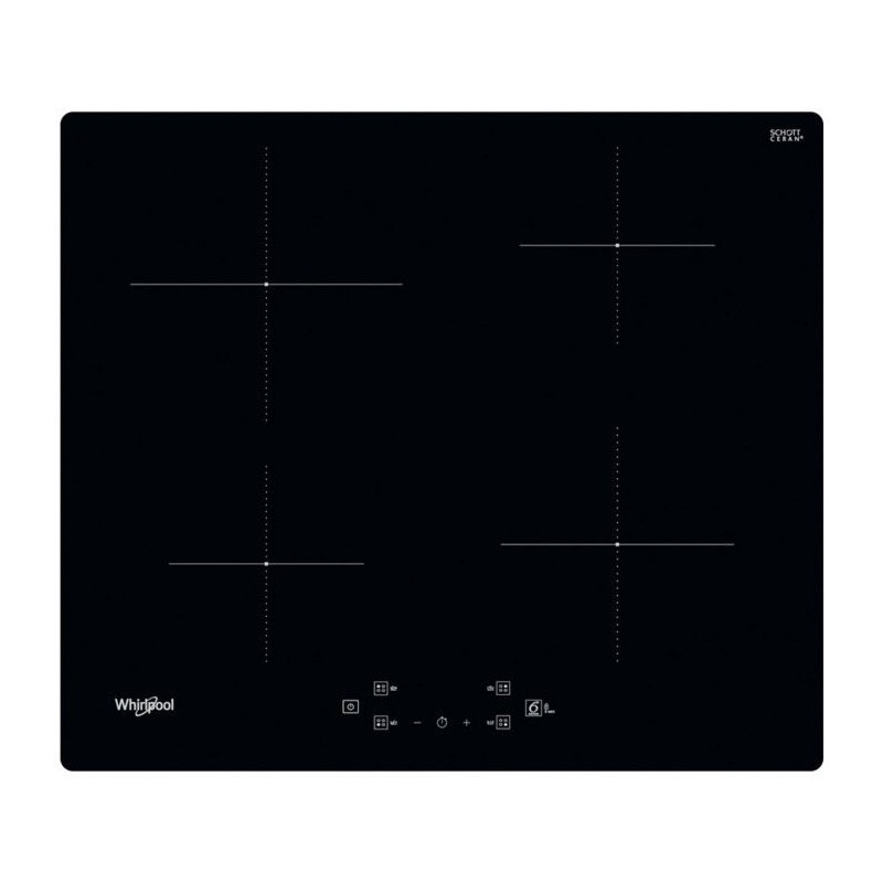 Plaque induction - WHIRLPOOL - WSQ2160NE - 4 foyers/boosters - 7200 W