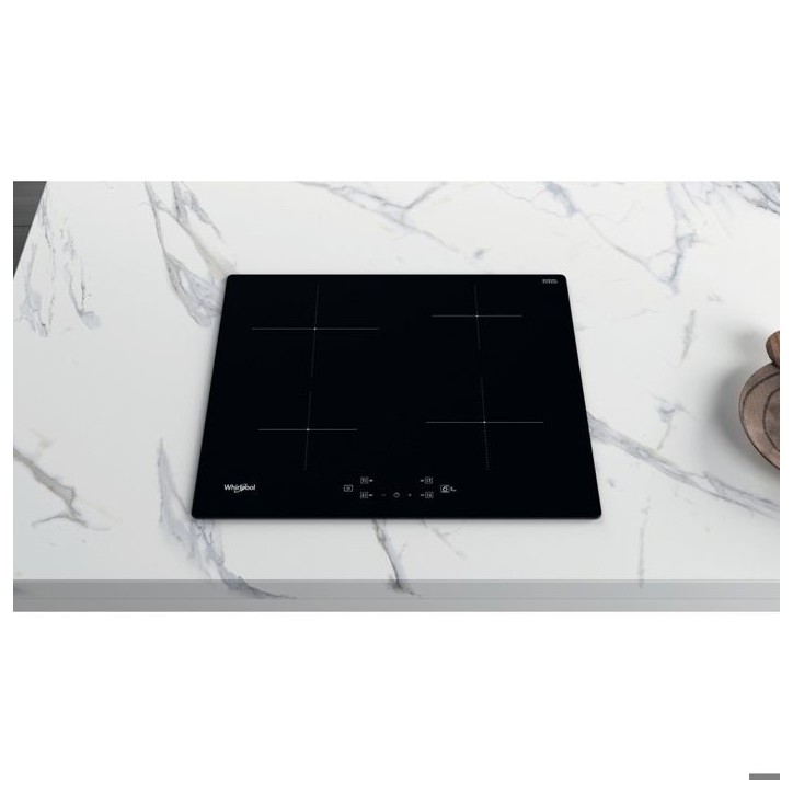 Plaque induction - WHIRLPOOL - WSQ2160NE - 4 foyers/boosters - 7200 W - Largeur 60 cm