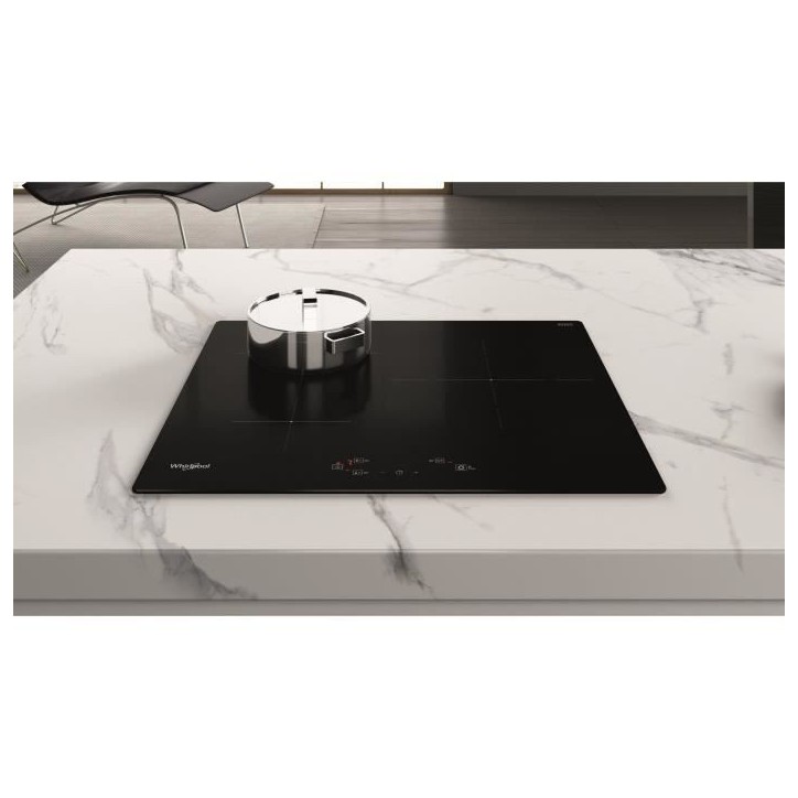 Table de cuisson a induction - WHIRLPOOL - WSQ1160NE - 3 feux - 60 cm - Noir Table de cuisson a induction - WHIRLPOOL - WSQ1160NE - 3 feux - 60 cm - Noir