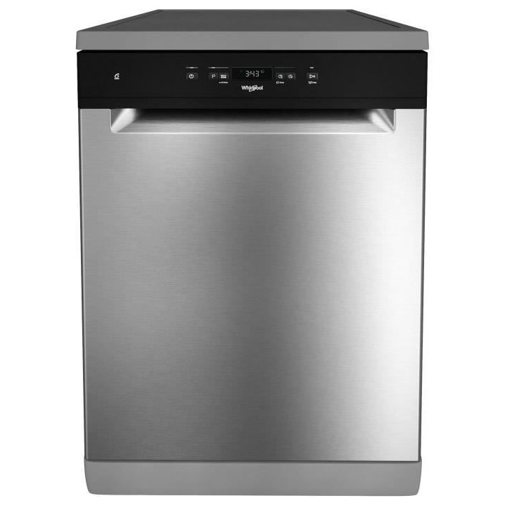 Lave-vaisselle pose libre WHIRLPOOL WFC3C34X - 14 couverts - Induction - L60cm - 44 dB - Inox Lave-vaisselle pose libre WHIRLPOOL WFC3C34X - 14 couverts - Induction - L60cm - 44 dB - Inox
