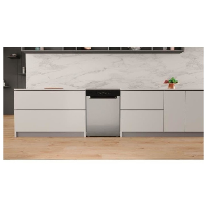 Lave-vaisselle pose libre WHIRLPOOL WFC3C34X - 14 couverts - Induction - L60cm - 44 dB - Inox Lave-vaisselle pose libre WHIRLPOOL WFC3C34X - 14 couverts - Induction - L60cm - 44 dB - Inox