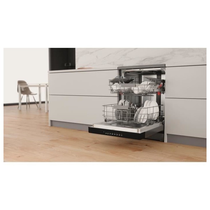 Lave-vaisselle pose libre WHIRLPOOL WFC3C34X - 14 couverts - Induction - L60cm - 44 dB - Inox Lave-vaisselle pose libre WHIRLPOOL WFC3C34X - 14 couverts - Induction - L60cm - 44 dB - Inox