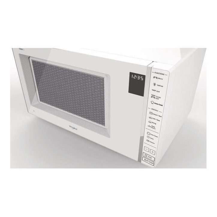 WHIRLPOOL MWP304W Micro-Ondes Posable Gril & vapeur - COOK30 - Blanc - 30L