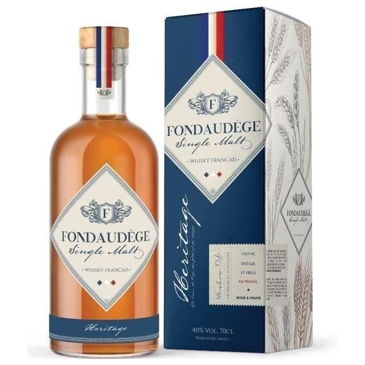 Fondaudege - Héritage - Single Malt - Whisky français - 40.0% Vol. - 70 cl sous étui