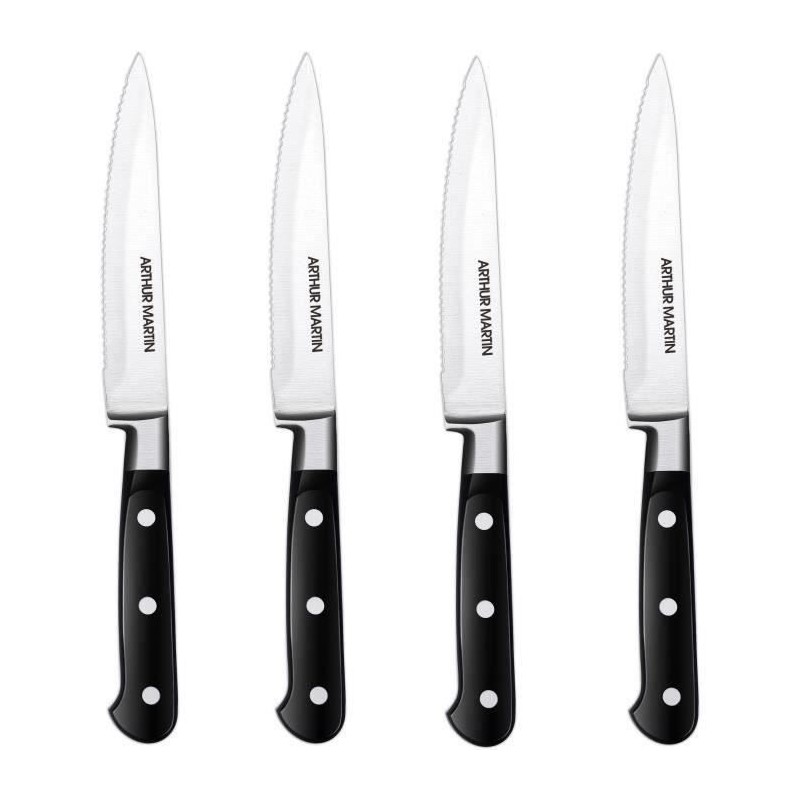 Set de couteaux - ARTHUR MARTIN - AMC1650 - 4 couteaux a steak - 4 pie Set de couteaux - ARTHUR MARTIN - AMC1650 - 4 couteaux a steak - 4 pie