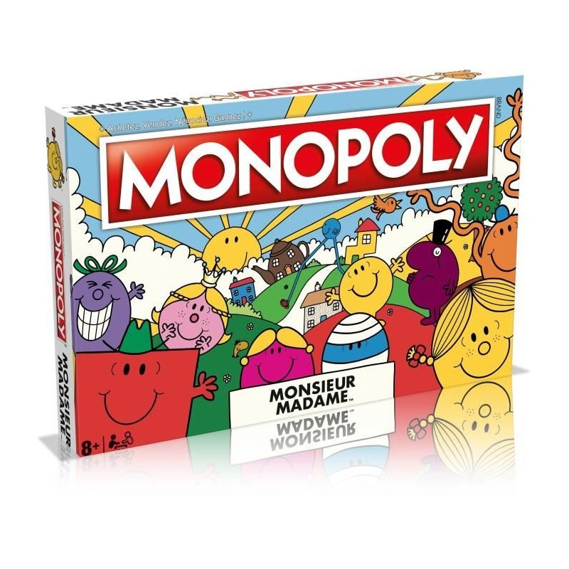 Monopoly Monsieur Madame - Jeu de société - WINNING MOVES - Monopoly Monopoly Monsieur Madame - Jeu de société - WINNING MOVES - Monopoly