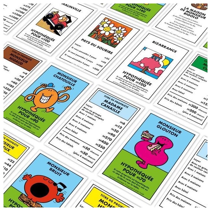 Monopoly Monsieur Madame - Jeu de société - WINNING MOVES - Monopoly mettant en vedette les personnages de Monsieur Madame. Monopoly Monsieur Madame - Jeu de société - WINNING MOVES - Monopoly mettant en vedette les personnages de Monsieur Madame.