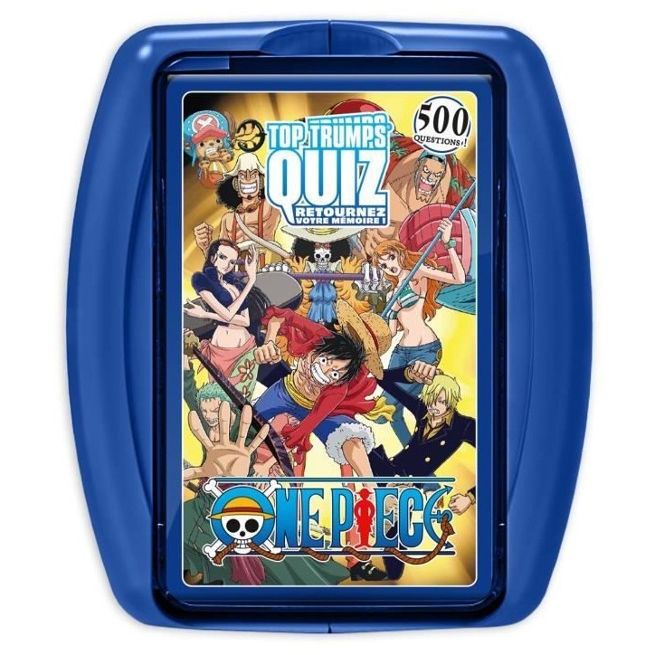 Quiz One Piece - Jeu de quiz - WINNING MOVES - Quiz illustré sur l'univers One Piece avec 500 questions.