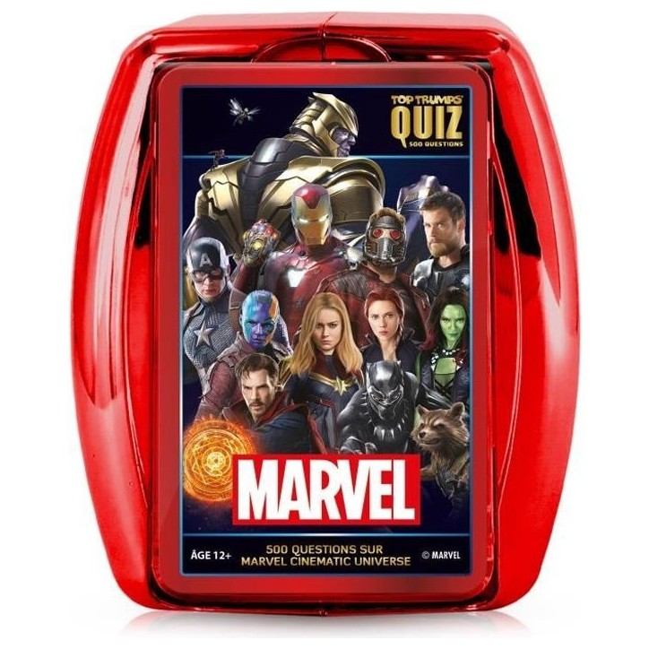 Quiz Marvel cinématic universe 500 questions, Jeu de société de question réponses, Des 8 ans