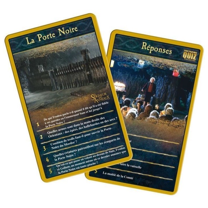 Quizz Le Seigneur des anneaux 500 Questions - Format Voyage - Version française, Winning Moves