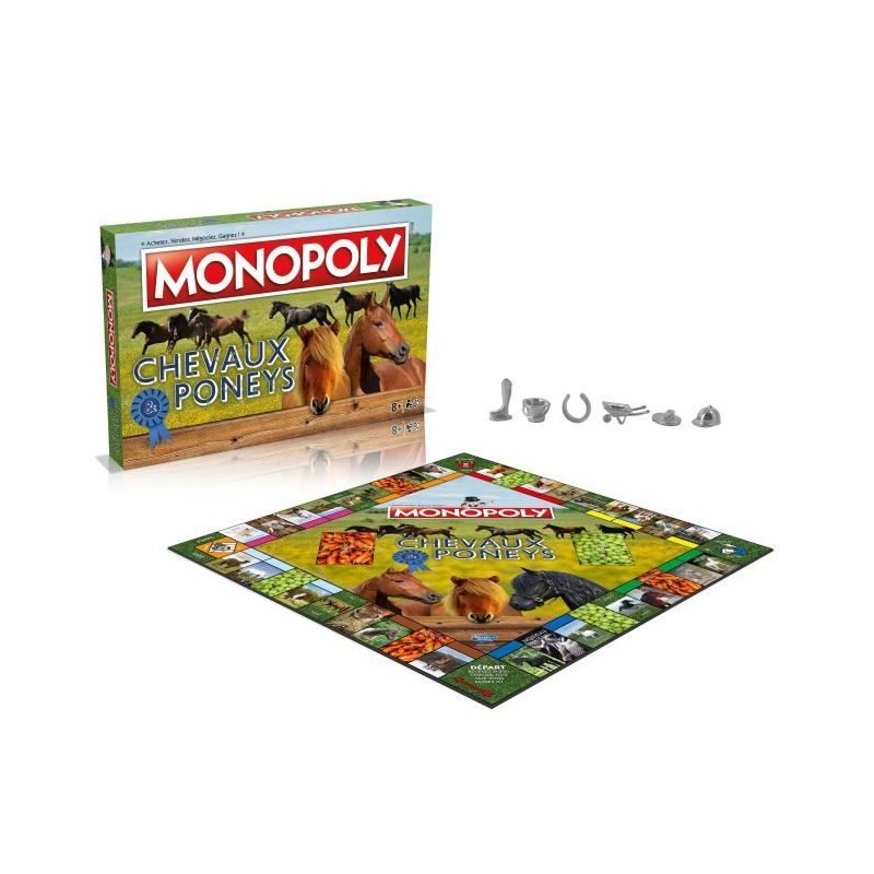 Monopoly Chevaux et Poneys - Winning Moves - Jeu de plateau - Enfant - Monopoly Chevaux et Poneys - Winning Moves - Jeu de plateau - Enfant -