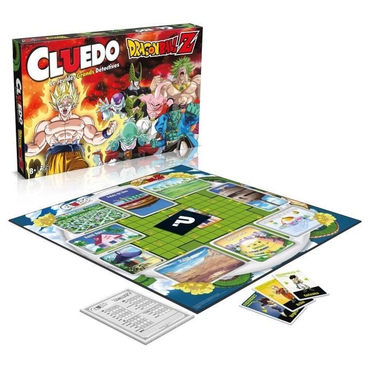 Cluedo - CLUEDO - Dragon Ball Z - Jeu d'ambiance - 2 joueurs ou plus - 8 ans Cluedo - CLUEDO - Dragon Ball Z - Jeu d'ambiance - 2 joueurs ou plus - 8 ans