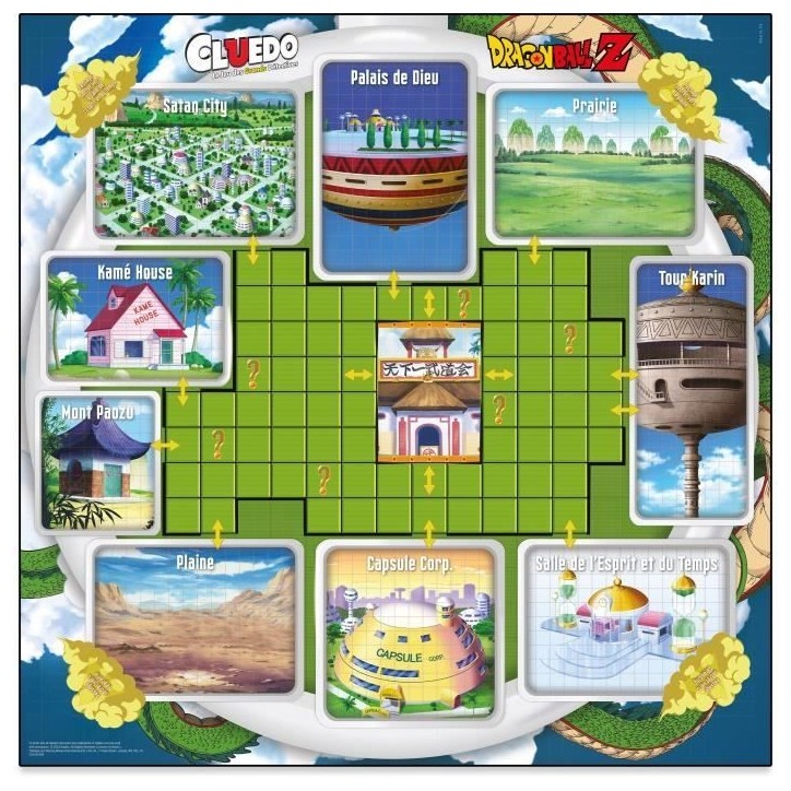 Cluedo - CLUEDO - Dragon Ball Z - Jeu d'ambiance - 2 joueurs ou plus - 8 ans Cluedo - CLUEDO - Dragon Ball Z - Jeu d'ambiance - 2 joueurs ou plus - 8 ans