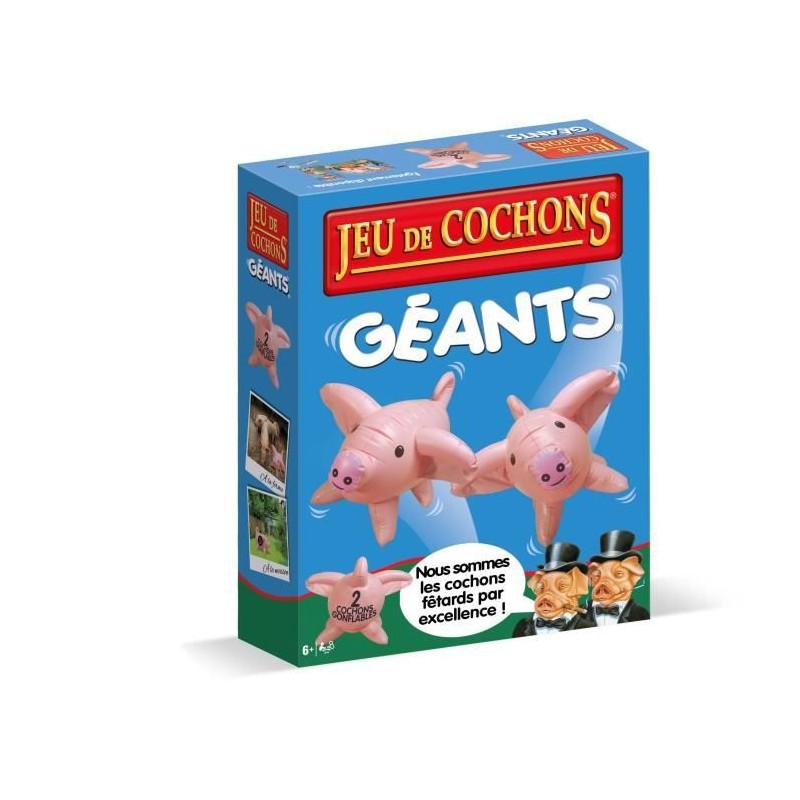JEU DE COCHONS GEANTS - Jeu de plateau - WINNING MOVES JEU DE COCHONS GEANTS - Jeu de plateau - WINNING MOVES
