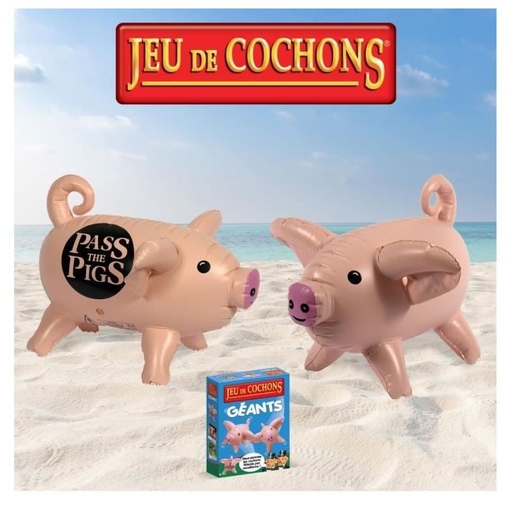 JEU DE COCHONS GEANTS - Jeu de plateau - WINNING MOVES