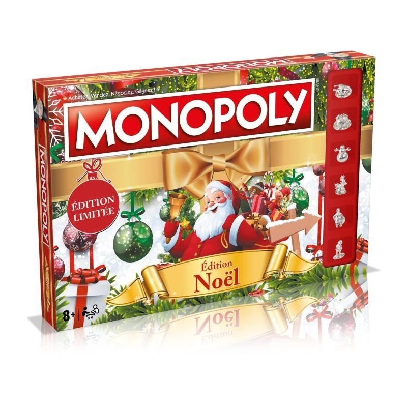 MONOPOLY NoeL - Jeu de plateau - WINNING MOVES MONOPOLY NoeL - Jeu de plateau - WINNING MOVES