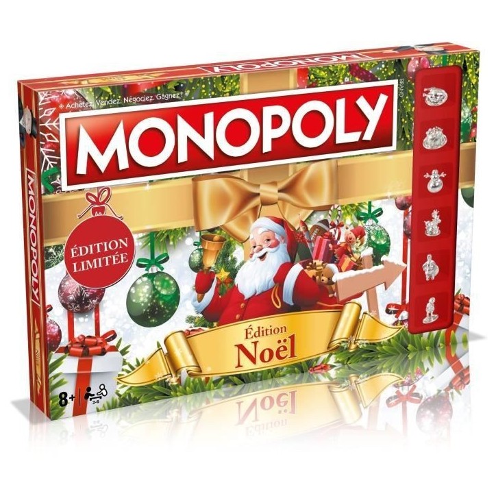 MONOPOLY NoeL - Jeu de plateau - WINNING MOVES