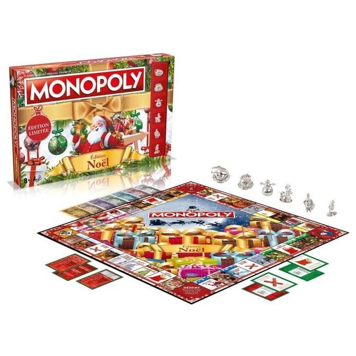 MONOPOLY NoeL - Jeu de plateau - WINNING MOVES