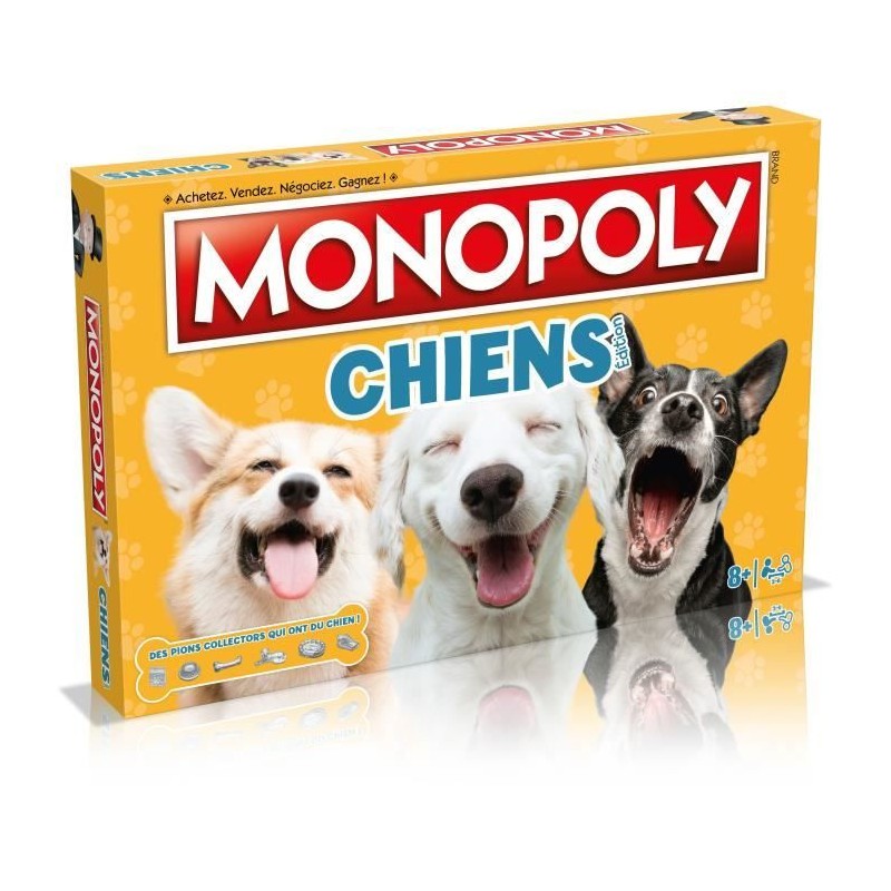 Monopoly Chiens Jeu de société, Monopoly mettant en vedette les chie Monopoly Chiens Jeu de société, Monopoly mettant en vedette les chie
