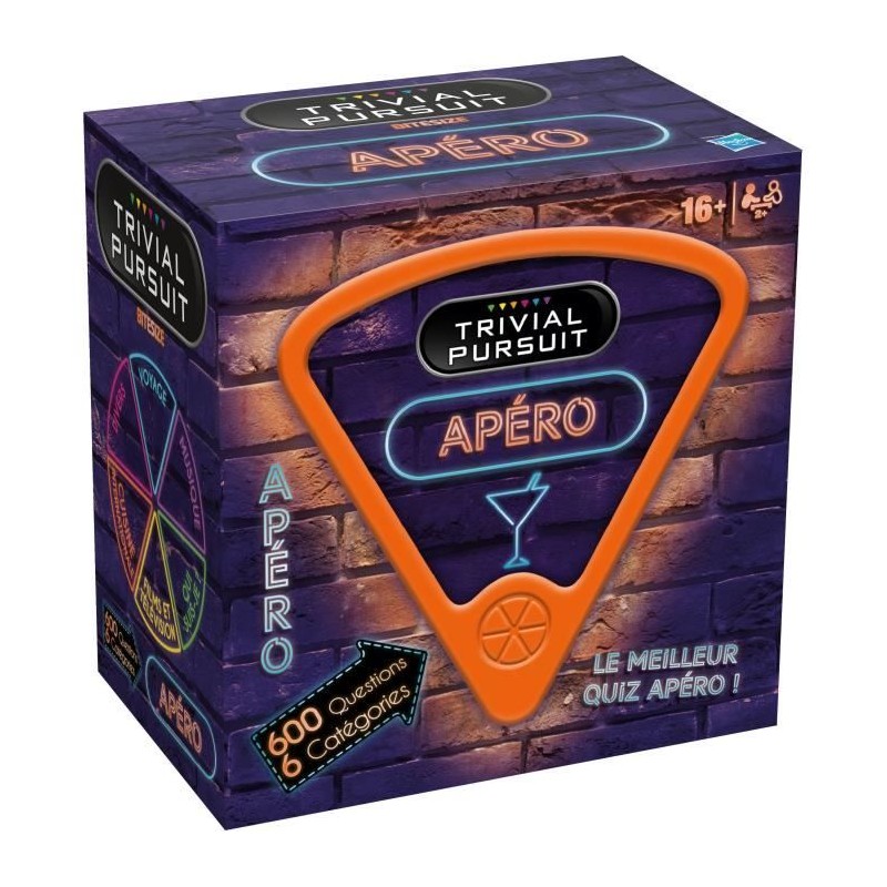 TRIVIAL PURSUIT Voyage apéro - Jeu de société - WINNING MOVES TRIVIAL PURSUIT Voyage apéro - Jeu de société - WINNING MOVES