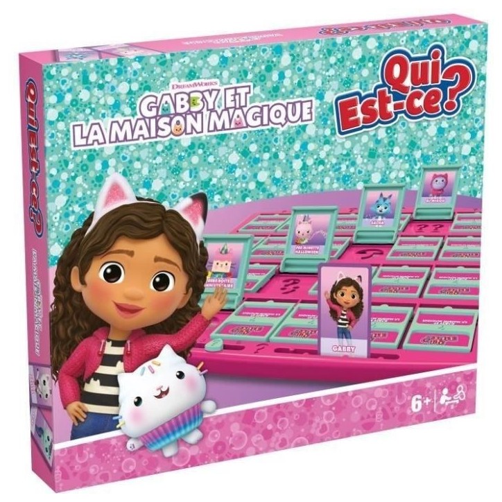 Jeu de société - WINNING MOVES - Qui Est-Ce? Gabby et la Maison Magique - Version Gabby's Dollhouse