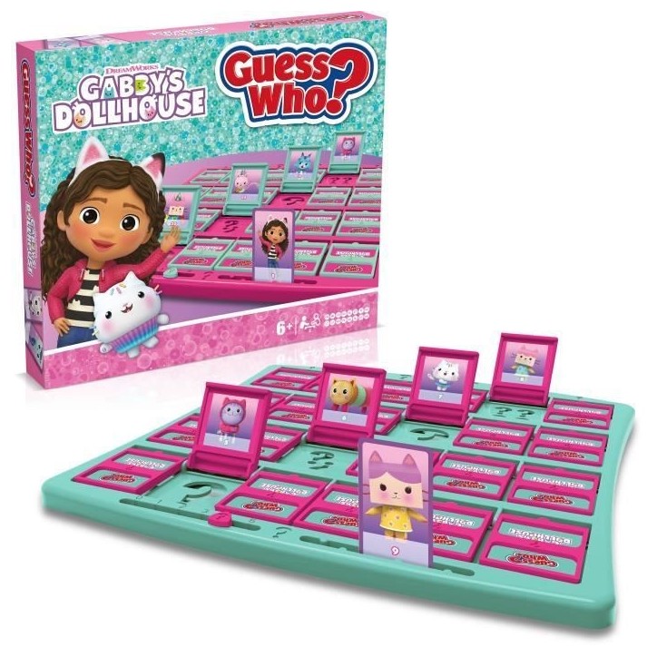 Jeu de société - WINNING MOVES - Qui Est-Ce? Gabby et la Maison Magique - Version Gabby's Dollhouse