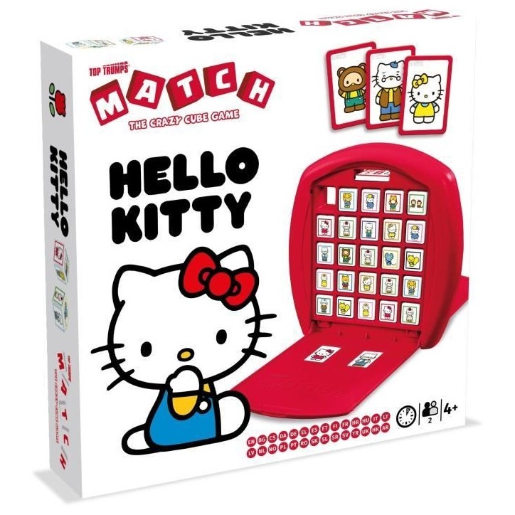 Jeu de société - WINNING MOVES - Match Hello Kitty - Alignez 5 cubes identiques pour gagner