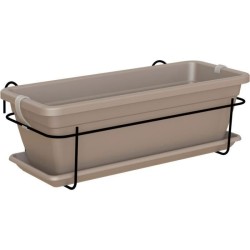 ARTEVASI Kit balcon Jardiniere VENEZIA - 50cm taupe - 50 x 19,5 x h16,