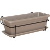 ARTEVASI Kit balcon Jardiniere VENEZIA - 50cm taupe - 50 x 19,5 x h16,