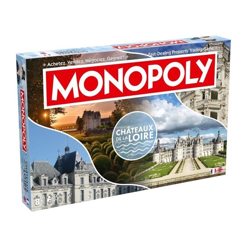 MONOPOLY Chateaux de la Loire - Jeu de société - WINNING MOVES MONOPOLY Chateaux de la Loire - Jeu de société - WINNING MOVES