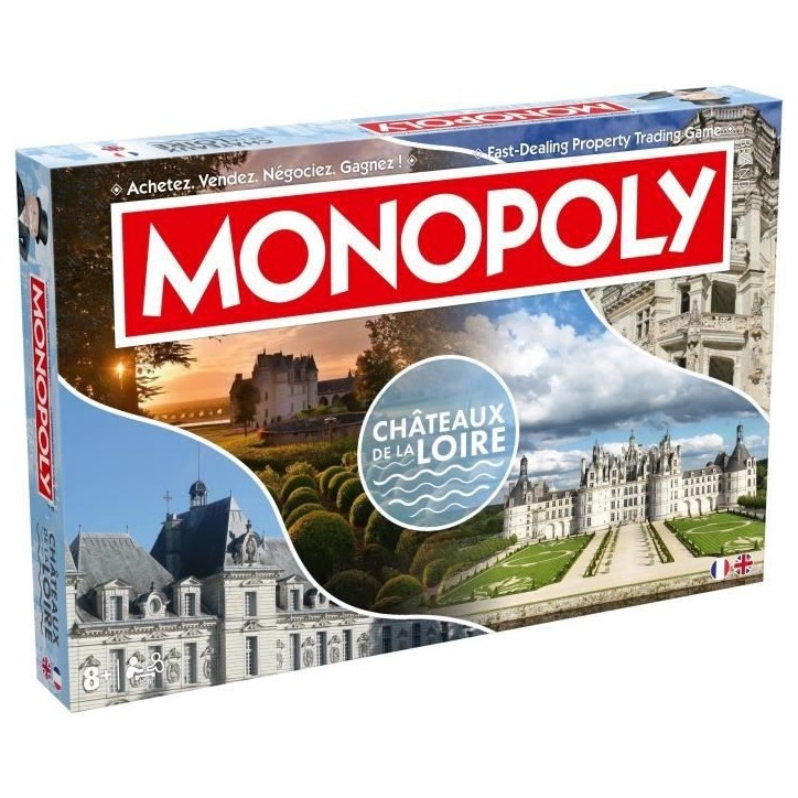 MONOPOLY Chateaux de la Loire - Jeu de société - WINNING MOVES