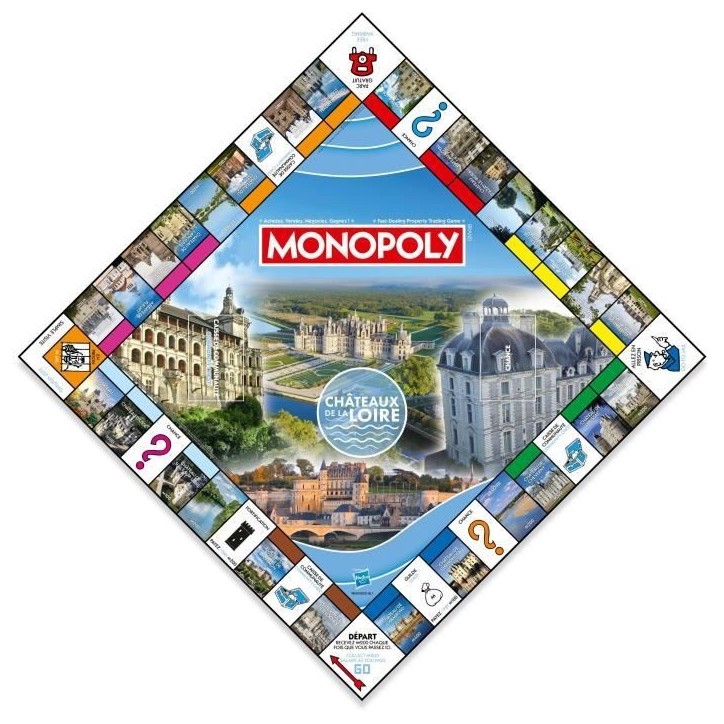 MONOPOLY Chateaux de la Loire - Jeu de société - WINNING MOVES