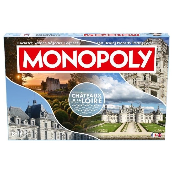 MONOPOLY Chateaux de la Loire - Jeu de société - WINNING MOVES