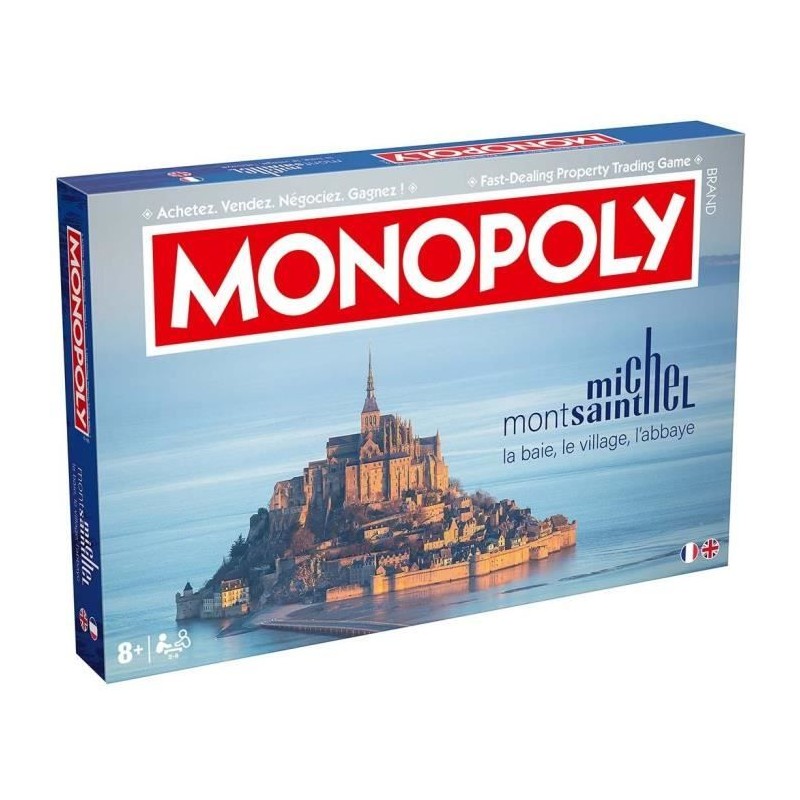 MONOPOLY Mont Saint Michel - Jeu de société - WINNING MOVES MONOPOLY Mont Saint Michel - Jeu de société - WINNING MOVES
